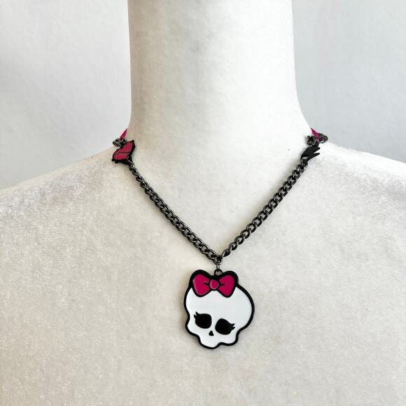 monster high Jewelry - Monster High Skull Chain Necklace, Punk Rock Y2K Emo Scene Kid E-Girl